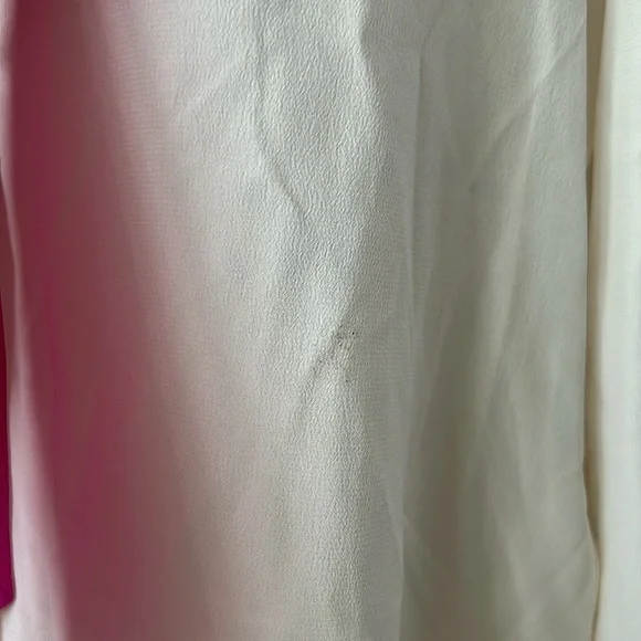 Kate Spade NWT Cream 💯% Silk Long Sleeve Button Up Blouse Shirt Top **Size 0** - Picture 5 of 5